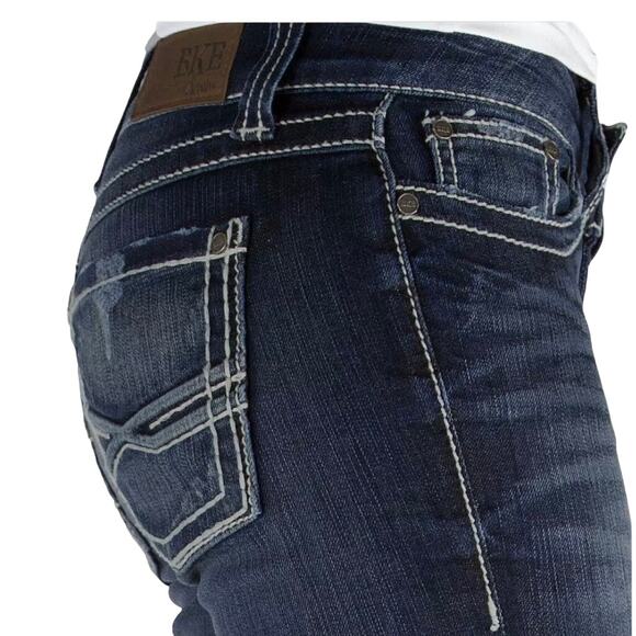 Buckle BKE Denim Culture Women's Parkman Bootcut Stretch Size 30 Long Mid Rise‎ - Picture 4 of 16